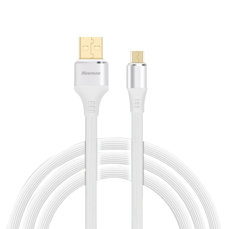 纽曼(Newmine)MICRO USB连接线 白色 TPE环保材料+镀锡铜丝线材 3A快充 安卓手机通用 线长1.0米