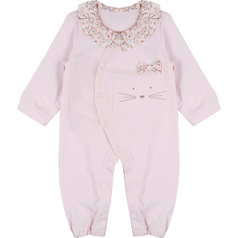 中性婴幼儿开扣连体衣