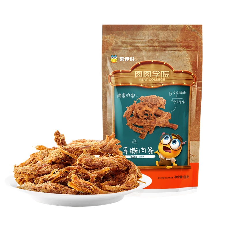 来伊份-手撕肉条108g*4