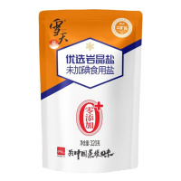 盐食用食用盐无添加未加碘优选岩晶盐320g*3袋买2组送1包