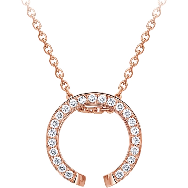 Soinlove XII系列玫瑰金钻石坠 女 送礼推荐VU72