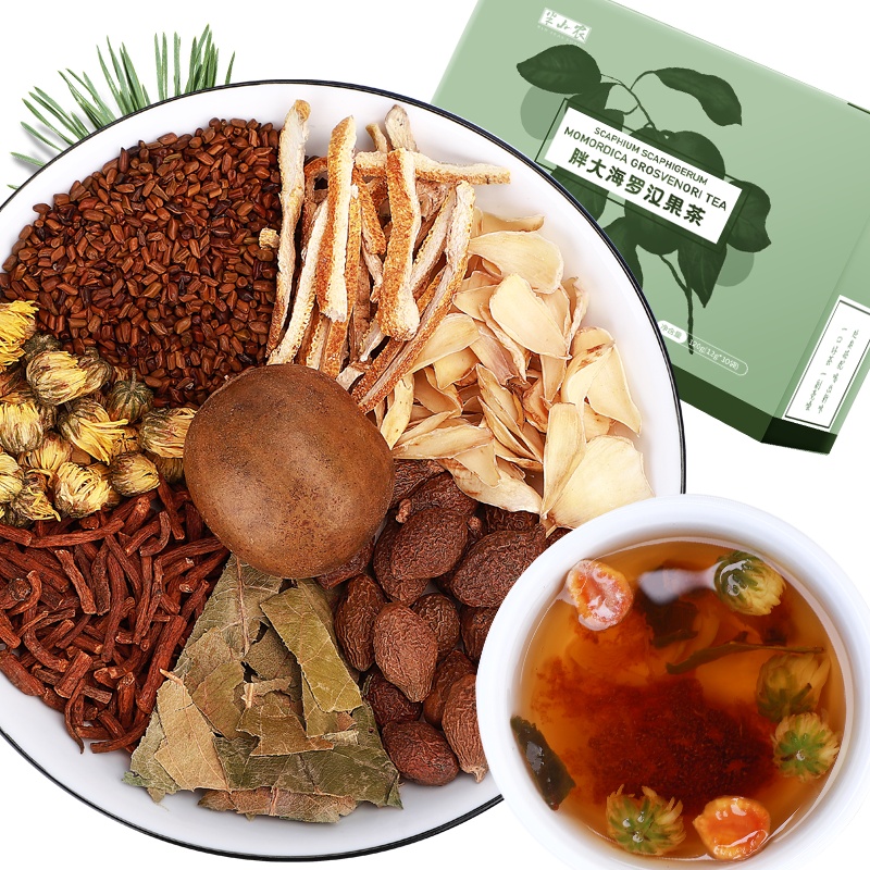 半山农 胖大海罗汉果茶 养生袋泡茶12克*10袋