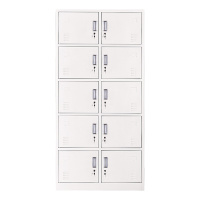 兴福隆钢制办公文件柜铁皮柜矮柜资料密码带锁凭证档案员工储物更衣柜十门更衣柜