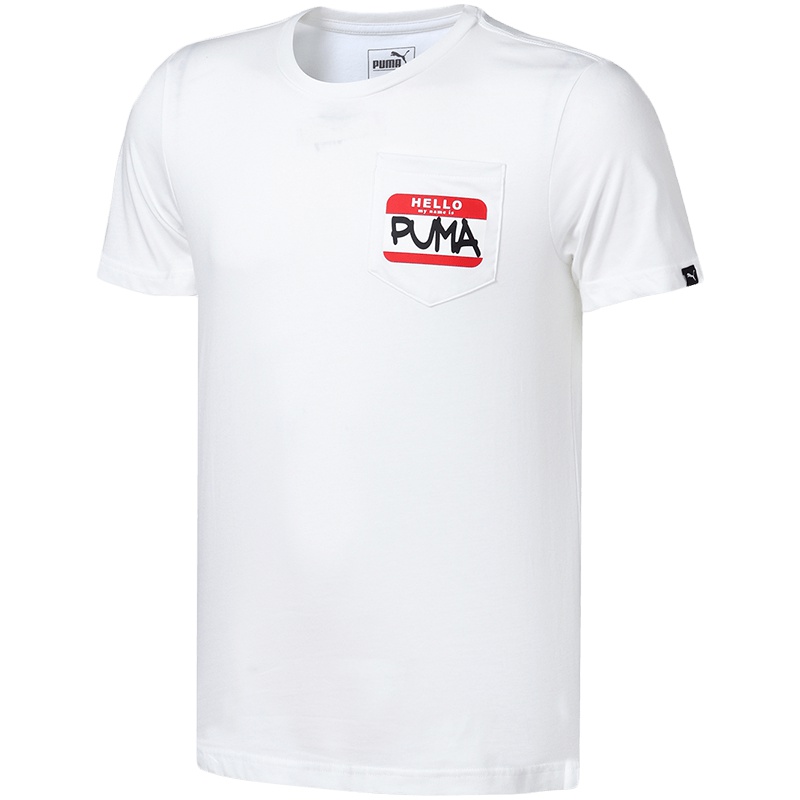 彪马PUMA男运动休闲短袖T恤 85313402 L 85313402彪马白