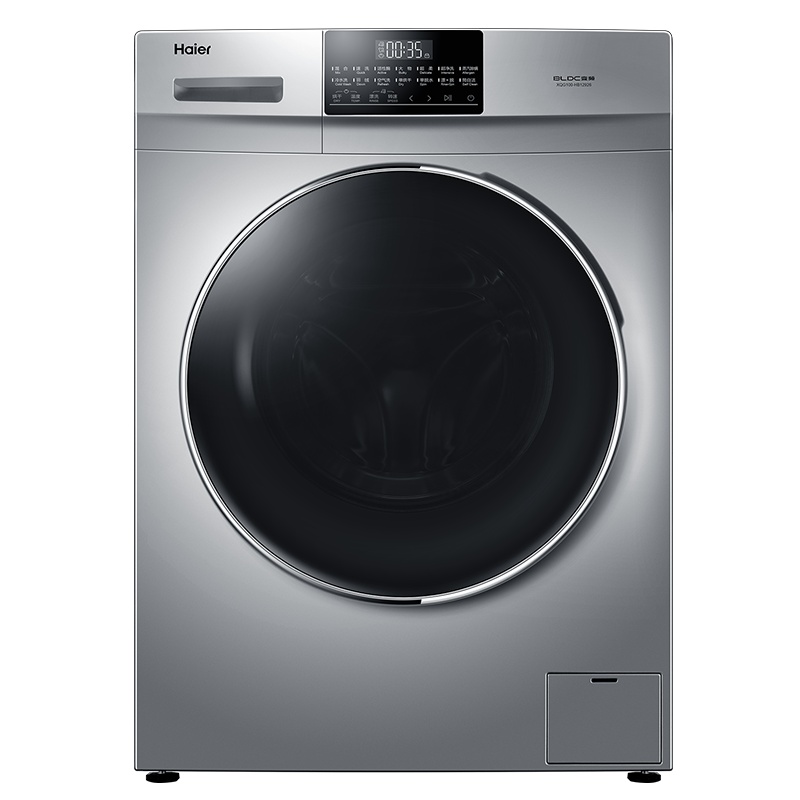 海尔(Haier)10公斤大容量 全自动滚筒洗衣机 洗干一体 洗烘一体机 蒸汽除螨 XQG100-HB12926