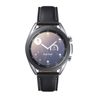 三星(SAMSUNG)Galaxy Watch3 冷山灰 45mm LTE版通话 智能手表 天气表盘/血氧测量睡眠评分/真皮表带