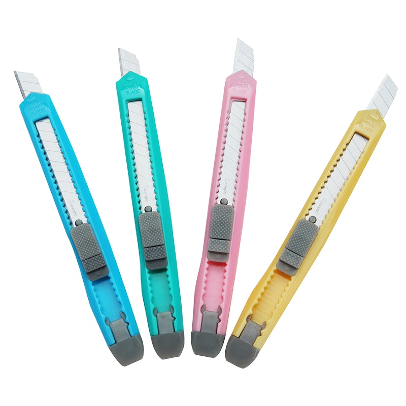 广博(GuangBo) MG8211 小号美工刀9mm 裁纸刀颜色随机 10把装