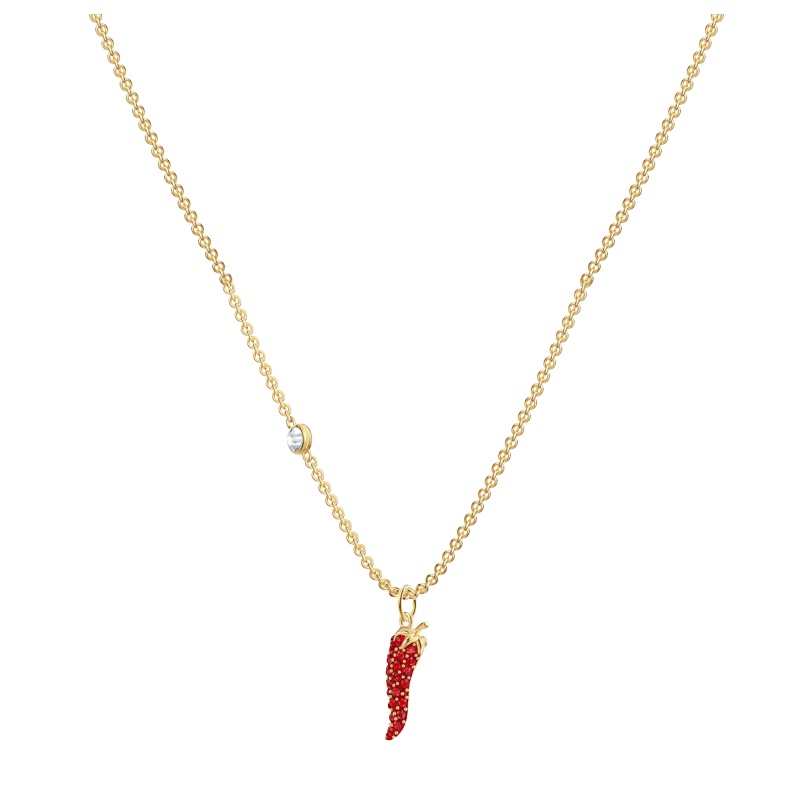 SWAROVSKI施华洛世奇 金色圆片水晶项链 女士人造水晶 送恋人1082382