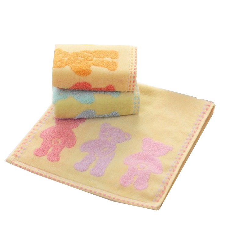 洁玉JY-1052T半无捻刺绣童巾纯棉可爱卡通童巾 (单位:件)