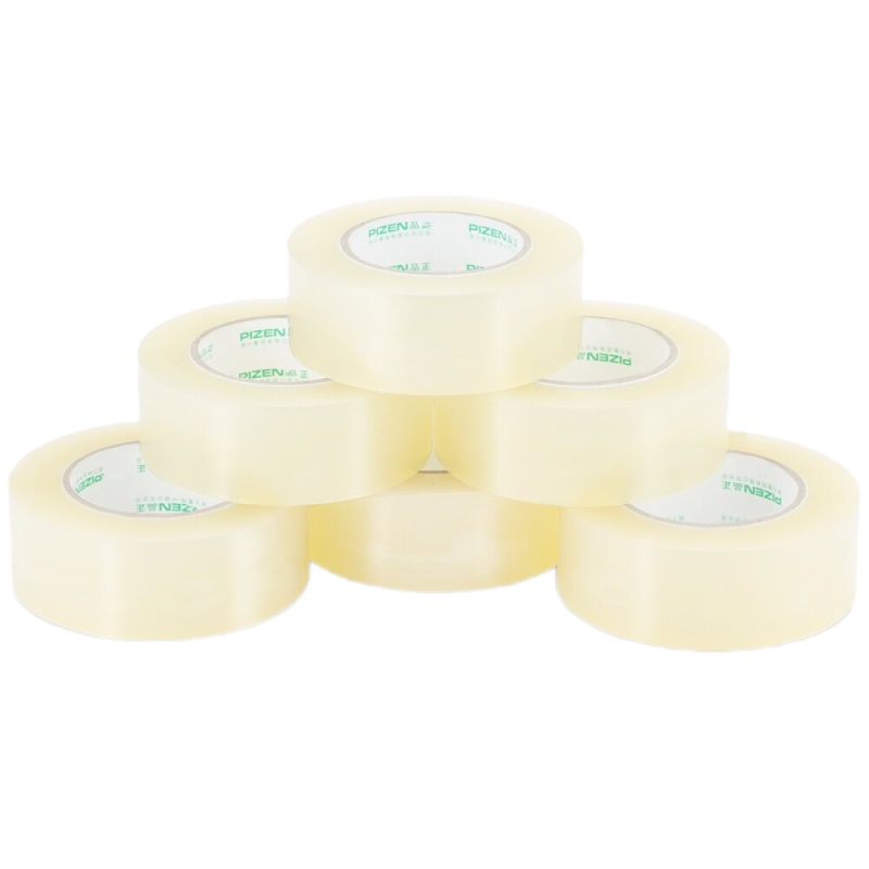 得力(deli)高品质透明封箱胶带/打包胶带 45mm*150m*50um 整箱装 33009