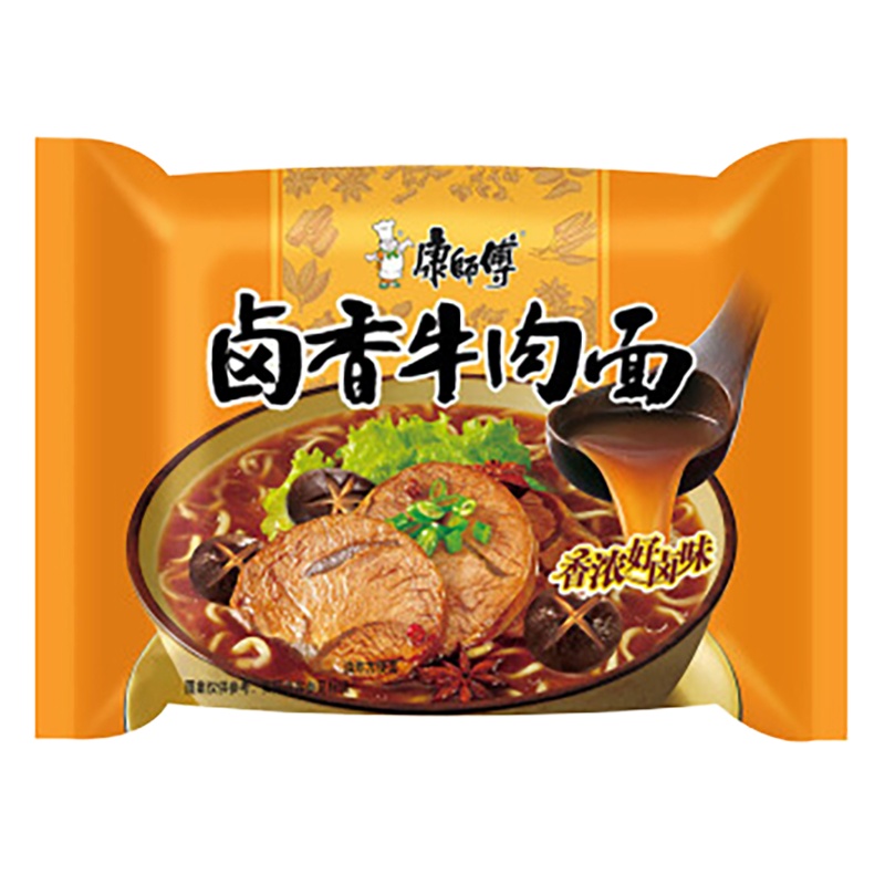 SNWQ康师傅经典袋卤香牛肉五连包30袋/箱 按箱起售