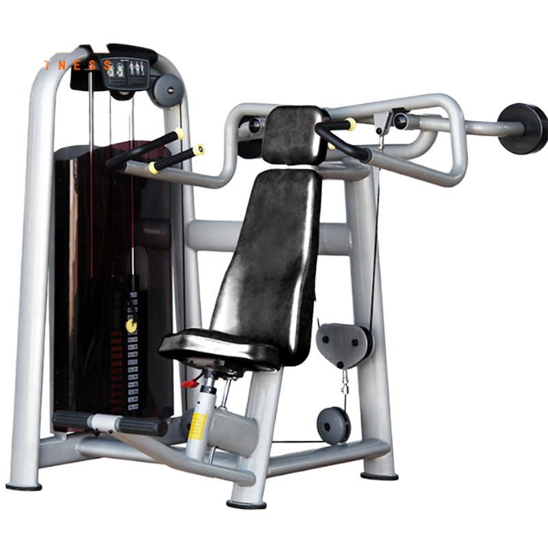军霞JX-817 肩部推举训练器 商用健身房坐姿式手臂推举胸部肌肉练习机推肩训练健身器械1500*1520*1600mm