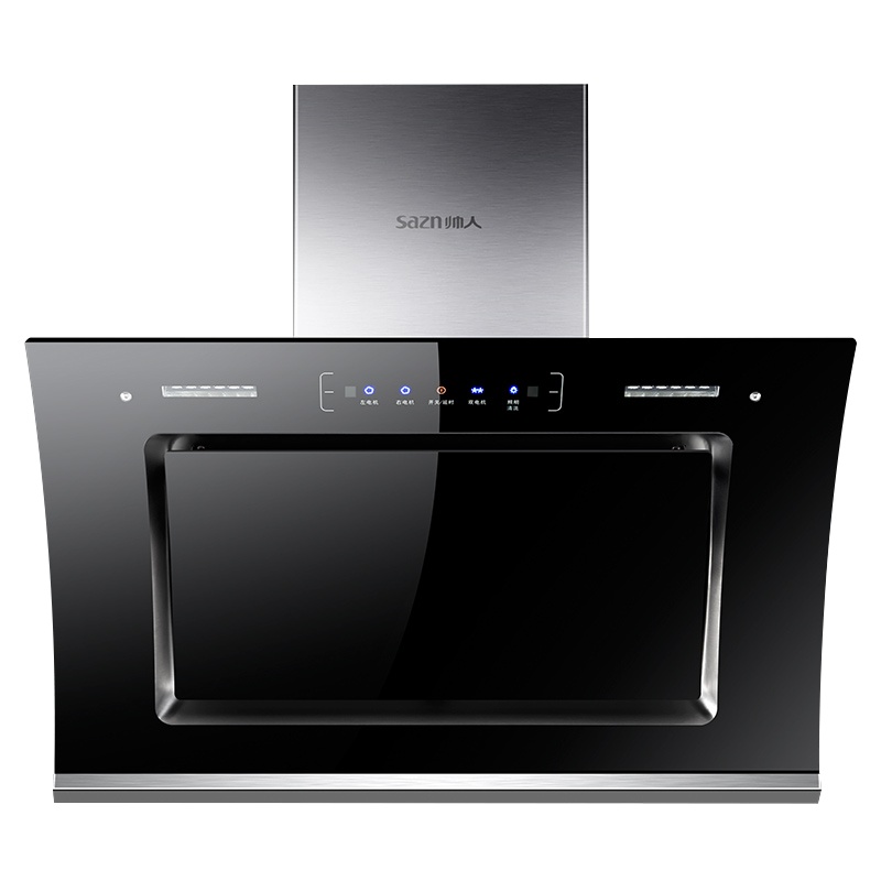 帅人SA-Y57双电机侧吸式油烟机智能体感22立方大吸力抽油烟机家用厨房壁挂式烟机-自行安装款