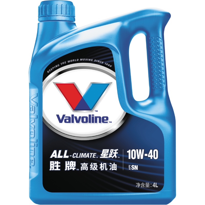 胜牌(Valvoline) All-Climate星跃高级机油 SN 10W-40 4L
