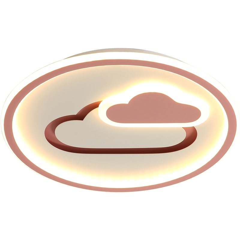 七只蚂蚁2020北欧LED卧室吸顶灯圆形马卡龙儿童灯北欧灯具吸顶灯现代简约星星儿童房灯男女孩房间灯具ins创意卧室灯JH