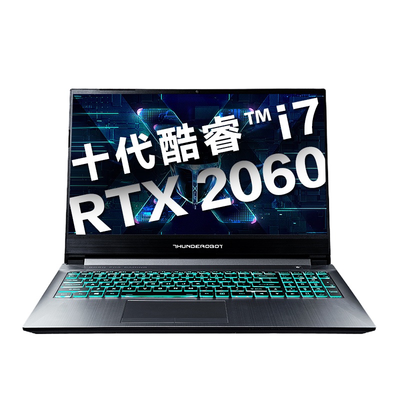 雷神(THUNDEROBOT)911ST2代 15.6英寸窄边框轻薄发烧游戏本设计笔记本电脑(十代酷睿i7-10750H 8G RTX2060 6G 512GB高速固态144Hz)