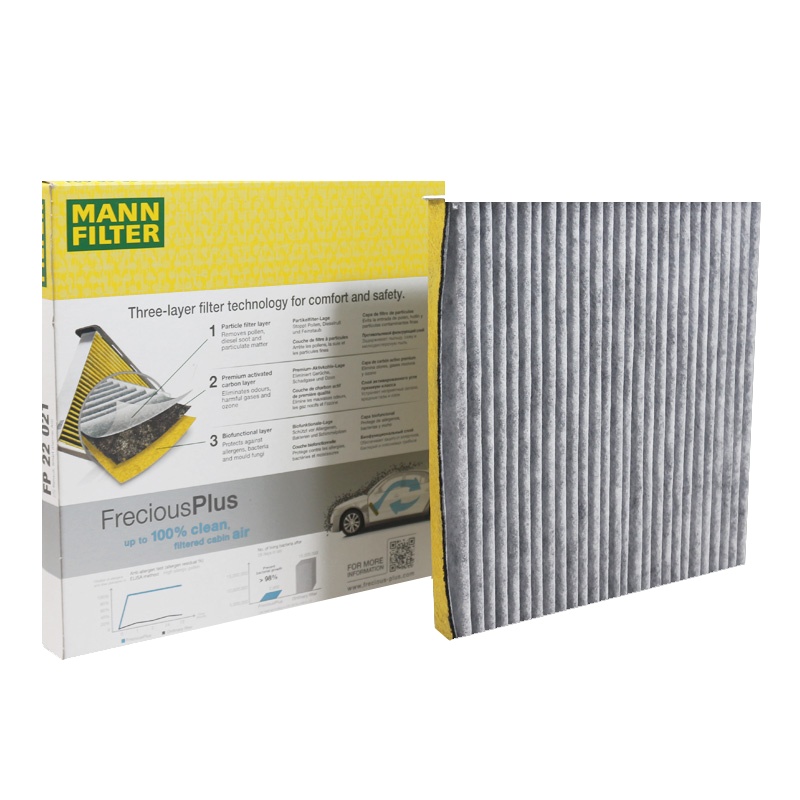 曼牌(MANN)多效空调滤FP22021适配16-19款奔驰Fortwo/16-18款Forfour(453)