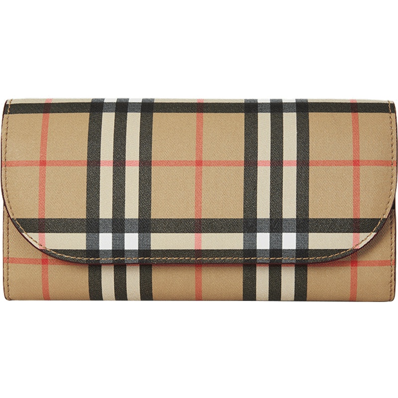 BURBERRY 博柏利 女士VINTAGE格纹牛皮钱包单肩斜挎包 40800051