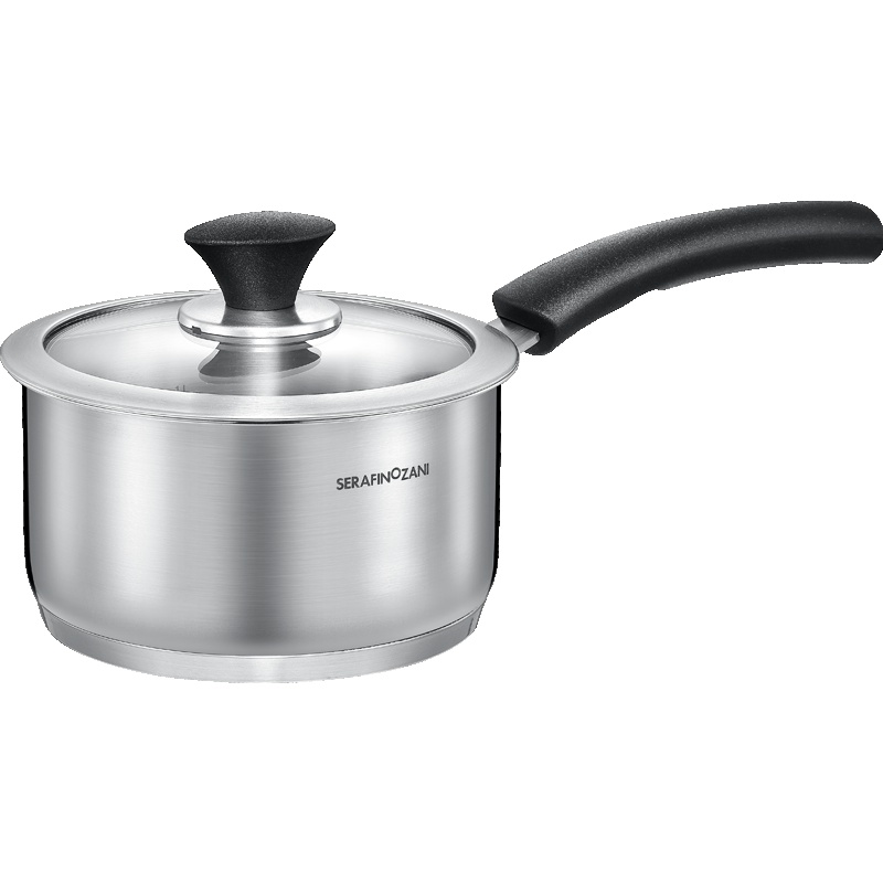 SERAFINOZANI尚尼芬兰系列304不锈钢奶锅 炖锅小汤锅16cm 三层复合加厚 泡面热奶锅宝宝辅食锅电磁炉通用锅