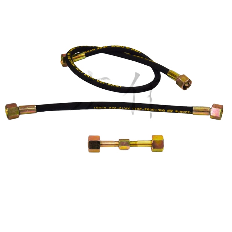 阿斯卡利(ASCARI)氧气氩气瓶充气管过气管导气管大瓶转小瓶充气过桥高压软管连接器 足85cm过气软管