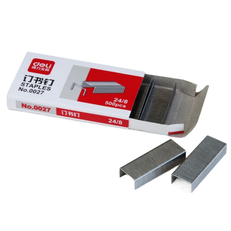 得力(deli)订书钉12#通用常规标准型10#订书针1000枚/盒