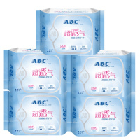 ABC超吸棉柔护垫量多型163mm22片*5包