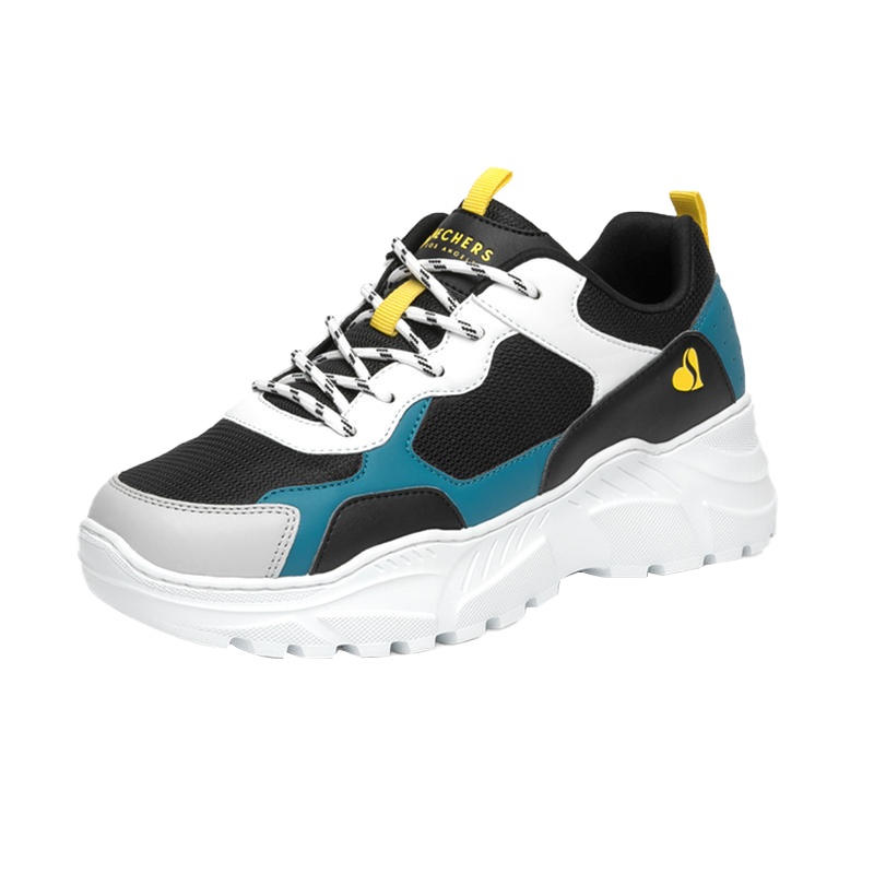 Skechers斯凯奇厚底松糕老爹鞋女子时尚撞色户外休闲运动鞋155056