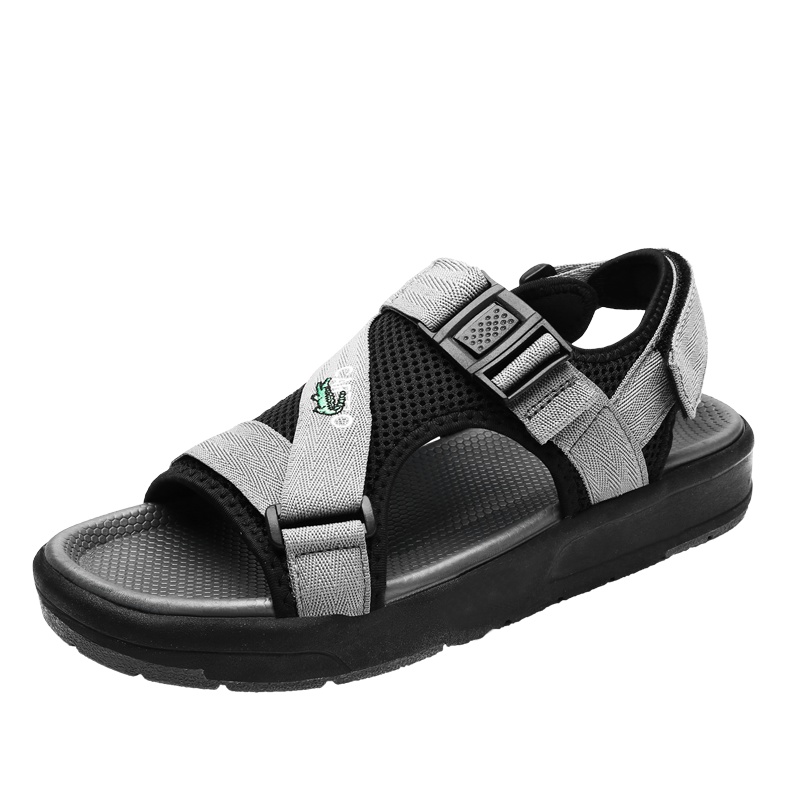 卡帝乐鳄鱼CARTELO 男款沙滩鞋凉鞋休闲鞋子男士轻便透气魔术贴凉鞋男款 KDL7969SE