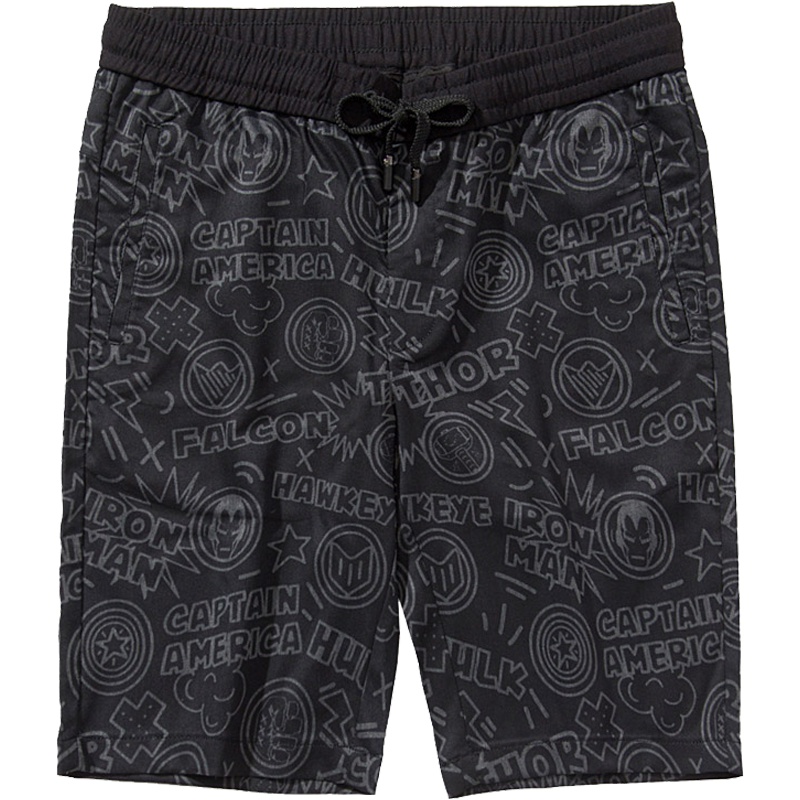 千纸鹤8215五分休闲裤 男韩版宽松夏新款青年裤子潮流印花男短裤8215