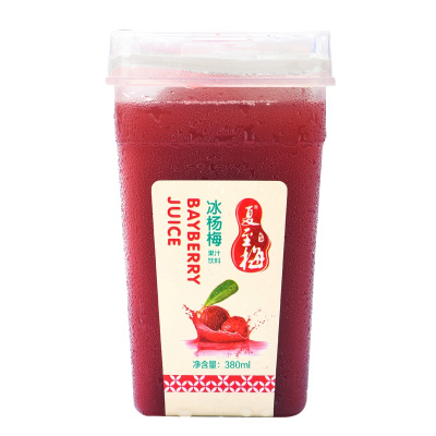 夏至梅冰镇网红零添加杨梅汁380ML*6瓶仙居酸梅汤水果蔬汁孕妇饮料非浓缩汁果汁饮料