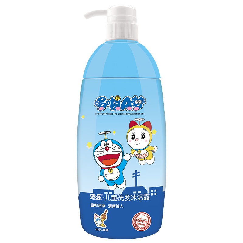 添乐 哆啦A梦儿童洗发沐浴露二合一720ml 婴儿宝宝洗发水沐浴乳