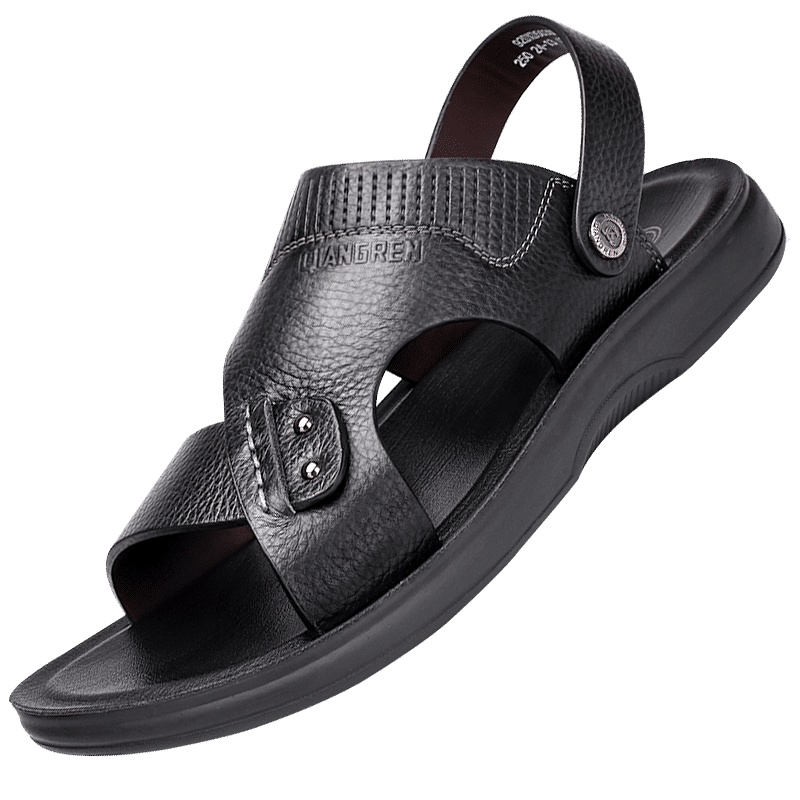 3515强人沙滩鞋男轻便透气防滑耐磨两穿凉拖鞋