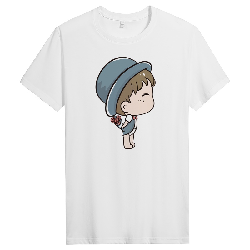 纯棉短袖t恤男潮流夏季体恤圆领男士半袖宽松男生修身 DT10128