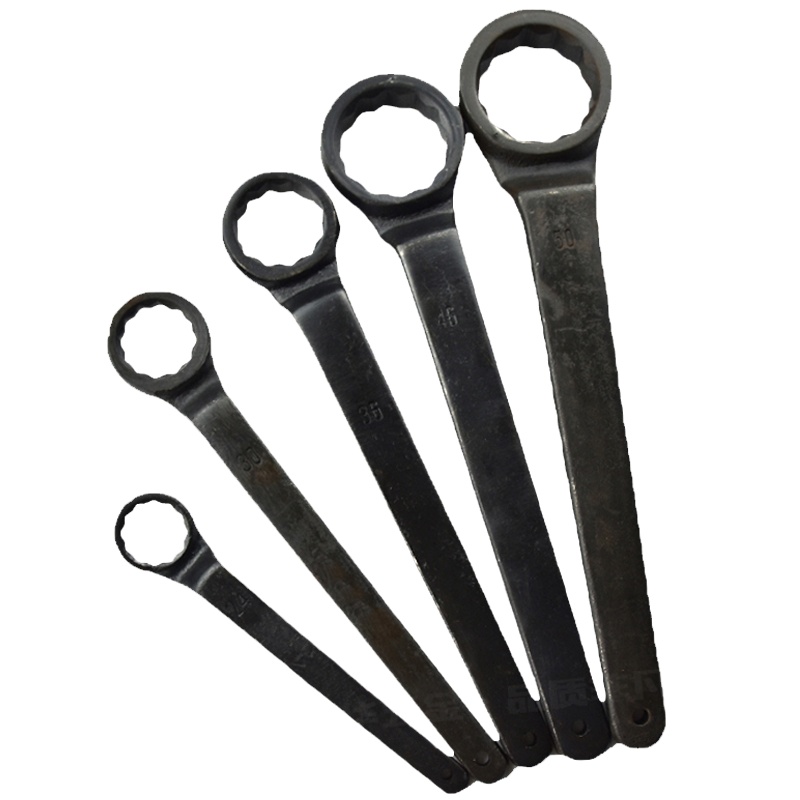 LBYZY 高颈单头梅花重型直柄扳手梅花扳手大扳手105mm(5个装)