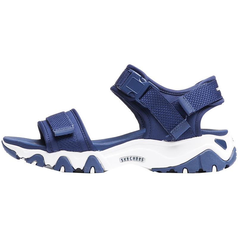 【自营】Skechers斯凯奇女凉鞋D lites一字魔术贴熊猫鞋88888160