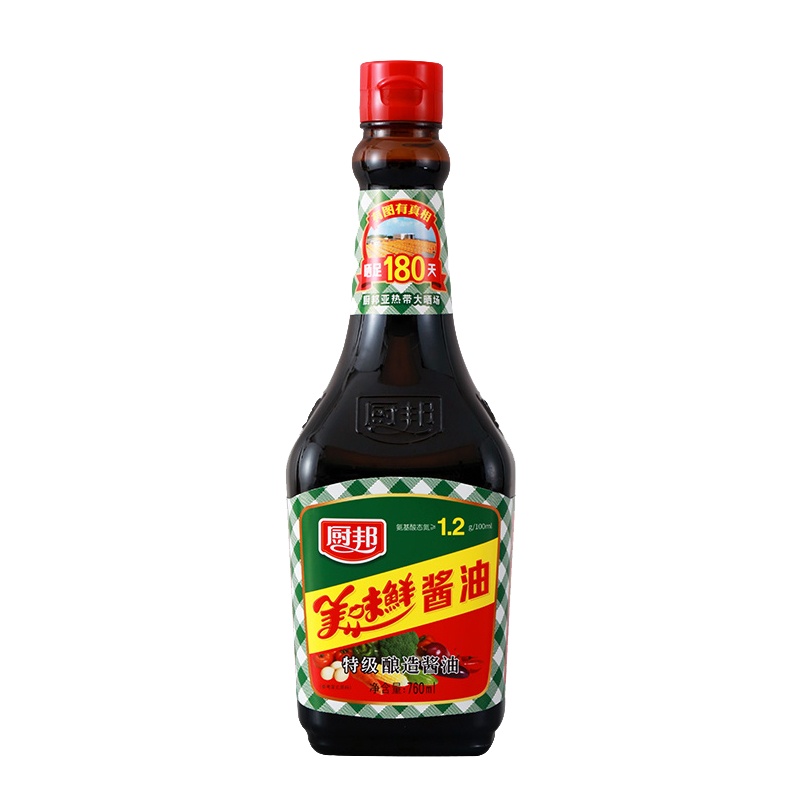 厨邦美味鲜酱油瓶装760ml