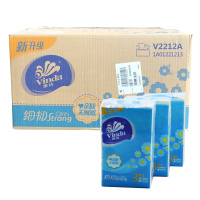 维达纸巾V2212A细韧3层140抽抽取式面巾3包x20提抽纸60包整箱