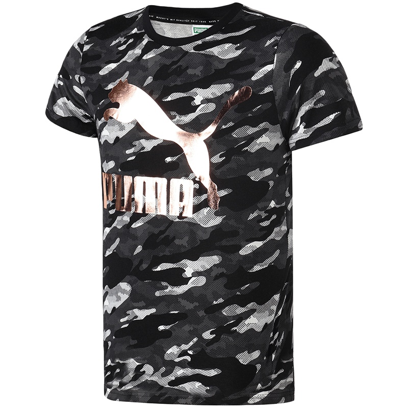 【自营】PUMA彪马男装迷彩印花运动休闲圆领短袖T恤579037