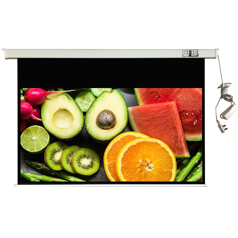 幕 布 100寸电动遥控格式16:9、16:10