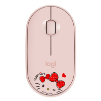 罗技 (Logitech) Pebble 鹅暖石轻薄型光电轻音无线蓝牙鼠标台式机笔记本电脑家用时尚办公商务鼠标 茱萸粉