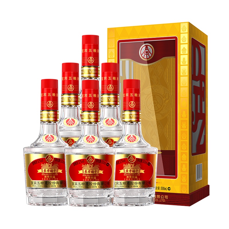 五粮液东方娇子淡雅醇品52度500ml*6瓶浓香型白酒整箱