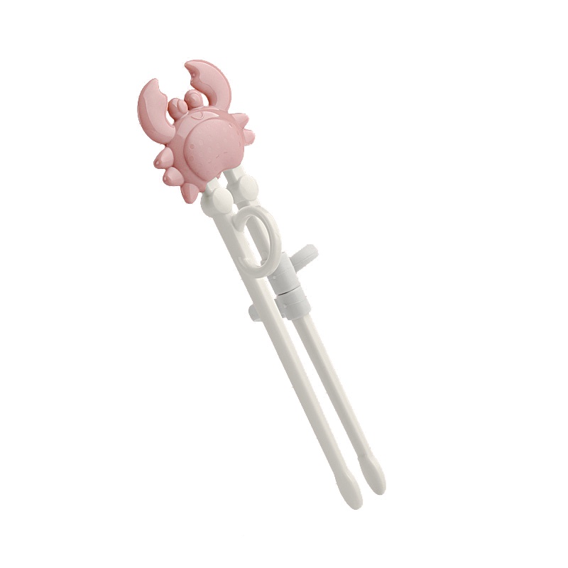 babycare儿童筷子训练筷 baby care宝宝一段学习筷健康环保练习筷餐具套装 珊瑚粉 2166