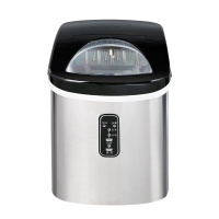 埃利斯(AILISI)9个冰柱不锈钢外壳制冰机 手动加水 子弹头圆冰HZB-12SA