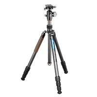 徕图 leofoto LX-254CT+XB-32 单反微单便携旅游碳纤维三脚架套装反折收纳三脚架