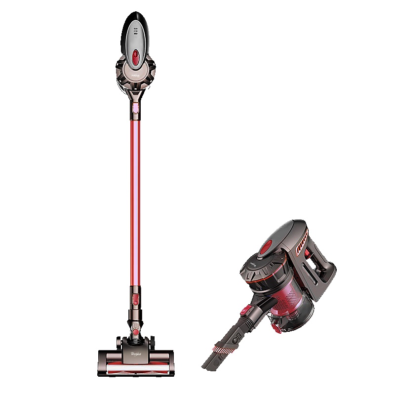 惠而浦(Whirlpool)无线手持吸尘器WVC-LI696Y 多功能家用无线大功率吸尘器推杆手持一键式切换 吸尘除螨机