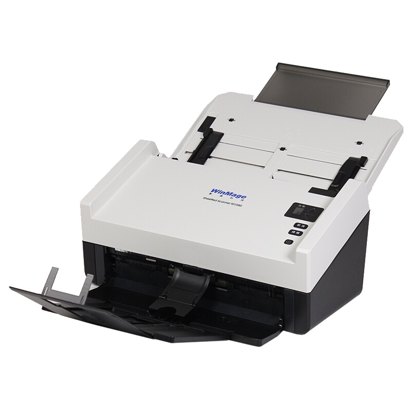 影源GW3180N馈纸式扫描仪A4高清彩色CCD文档文件每分钟80张高速扫描600DPI分辨率100张ADF进纸容量灰色