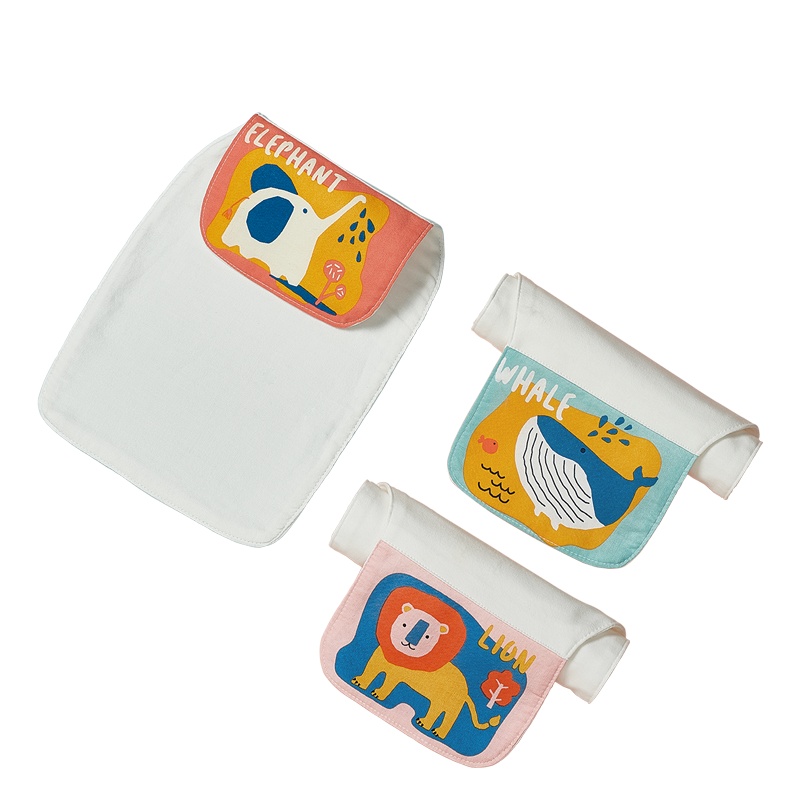 babycare隔汗巾 儿童纯棉幼儿园垫背巾 宝宝吸汗巾纱布婴儿吸汗巾