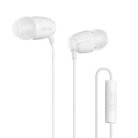 Edifier/漫步者 H210P手机电脑重低音MP3运动3.5mm插孔有线耳机带麦入耳式时尚白色