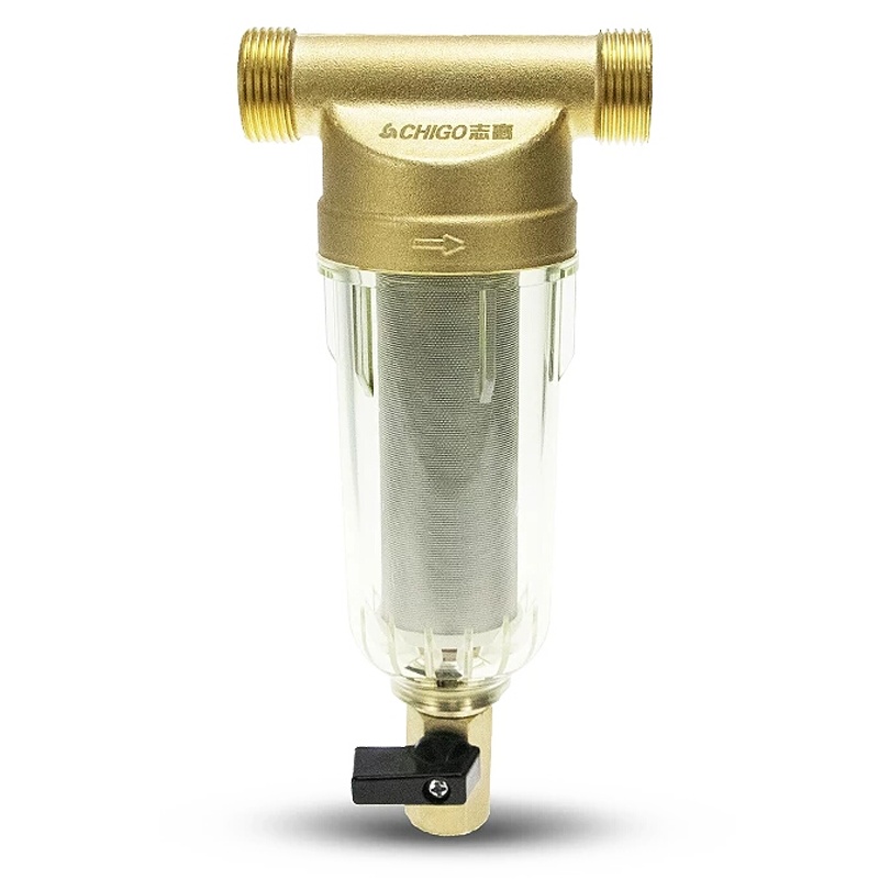 志高(CHIGO)前置过滤器CG-R4 全屋净水中央前置过滤器接主水管 厨下式家用净水器净水机 30微米不锈钢过滤网