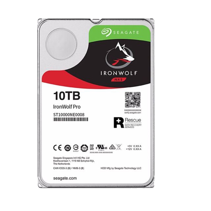 希捷(Seagate) NAS硬盘 10TB 256MB 7200转 PMR CMR垂直技术 网络存储 SATA 希捷酷狼PRO ST10000NE0008